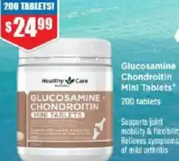 Chemist Warehouse Glucosamine- chondroitin mini tablets offer