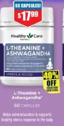 Chemist Warehouse L-theanine + ashwagandha offer