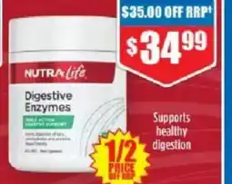 Chemist Warehouse Nutra life digestive enzymes offer