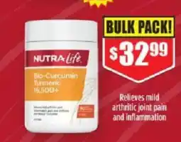 Chemist Warehouse Nutra life blo-curcumin turmeric 16,500+ offer