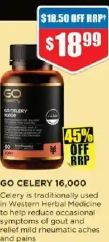 Chemist Warehouse Go celery 16,000 offer