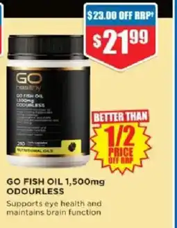 Chemist Warehouse Go fish oil odourless offer