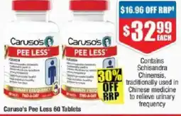 Chemist Warehouse Caruso's pee less offer