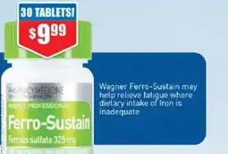 Chemist Warehouse Ferro-sustain ferrous sulfate offer