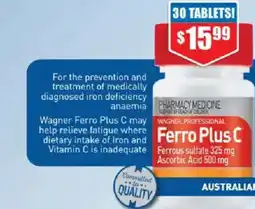 Chemist Warehouse Ferro plus c offer