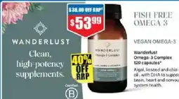 Chemist Warehouse Wanderlust omega-3 complex offer