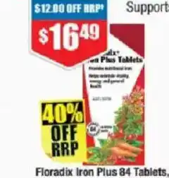 Chemist Warehouse Floradix iron plus offer