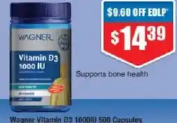 Chemist Warehouse Wagner vitamin d3 1000iu offer