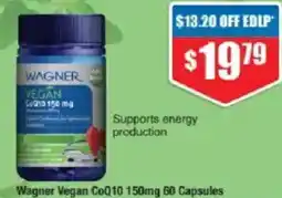 Chemist Warehouse Wagner vegan coq10 offer