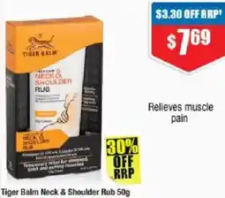 Chemist Warehouse Tiger balm neck& shoulder rub offer