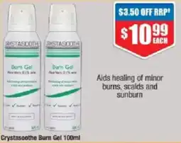 Chemist Warehouse Crystasoothe burn gel offer