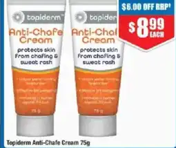 Chemist Warehouse Topiderm anti-chafe cream offer