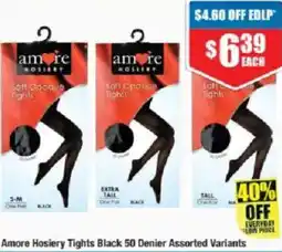 Chemist Warehouse Amore hosiery tights black 50 denier offer