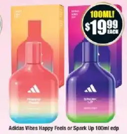 Chemist Warehouse Adidas vibes happy feels or spark up offer