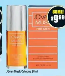 Chemist Warehouse Jovan musk cologne offer