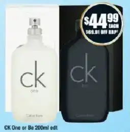 Chemist Warehouse Ck one or be offer