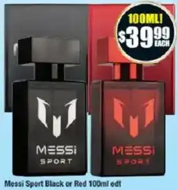 Chemist Warehouse Messi sport black or red offer