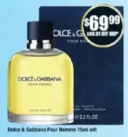 Chemist Warehouse Dolce & gabbana pour homme offer