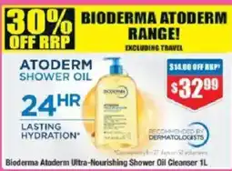 Chemist Warehouse Bioderma atoderm ultra-nourishing shower oil cleanser offer
