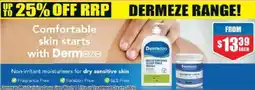 Chemist Warehouse Dermeze moisturising soap free wash or treatment cream offer