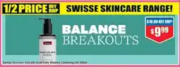 Chemist Warehouse Swisse skincare salicylic acid daily balance cleansing gel offer
