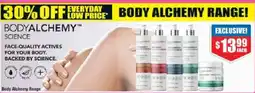 Chemist Warehouse Body alchemy range offer