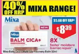 Chemist Warehouse Mixa balm cica: multi-use recovery balm offer