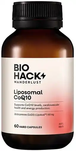 healthylife Wanderlust Biohack Wanderlust Liposomal CoQ10 60 Capsules offer