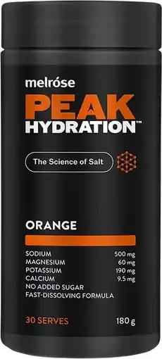 healthylife Melrose Peak Hydration Powder Orange offer