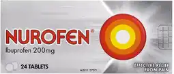 healthylife Nurofen 200mg Ibuprofen Pain Relief 24 Tablets offer