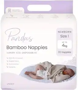 healthylife Pandas by Luvme ECO Disposable Nappies Newborn offer
