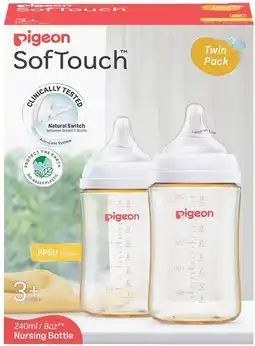 healthylife Pigeon SofTouch PPSU Baby Bottle 3+ Months offer