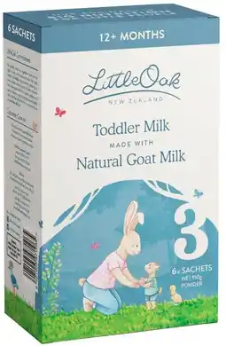 healthylife LittleOak Goat's Milk Toddler Sachets Stage 3 offer