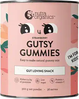 healthylife Nutra Organics Gutsy Gummies - Strawberry offer
