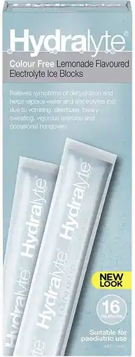 healthylife Hydralyte Electrolyte Ice Blocks Lemonade Flavour offer