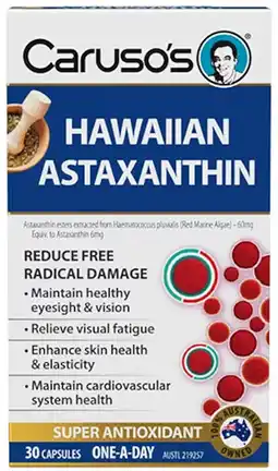 healthylife Carusos Hawaiian Astaxanthin 30 Capsules offer