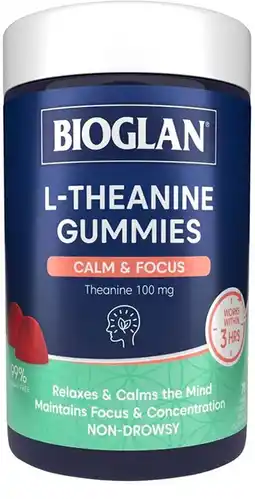 healthylife Bioglan L-Theanine Calm & Focus Gummies offer