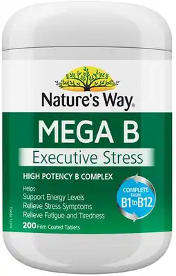 healthylife Nature's Way Mega B 200 Tablets offer
