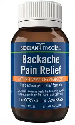 healthylife Medlab Backache Pain Relief 30 Capsules offer