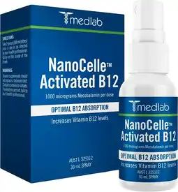 healthylife MedLab NanoCelle Activated B12 offer