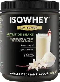 healthylife Isowhey GLP-1 Support Nutrition Shake Vanilla Ice Cream offer