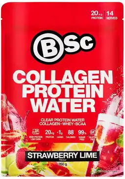healthylife BSc Bodyscience Collagen Protein Water Strawberry Lime offer