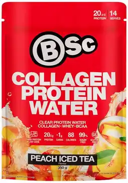healthylife BSc Bodyscience Collagen Protein Water Peach Iced Tea offer