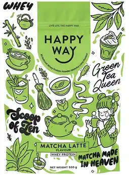healthylife Happy Way Whey Protein Powder Matcha Latte offer