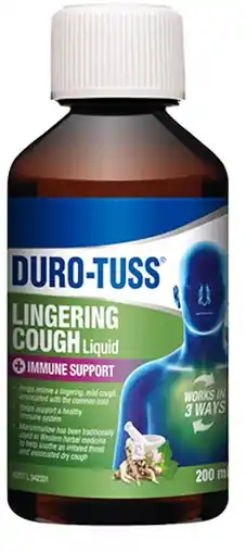 healthylife Durotuss Lingering Cough + Immune Support Liquid offer
