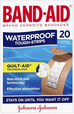 healthylife Band-Aid Waterproof Tough Strips offer