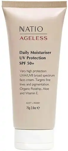 healthylife Natio Ageless Daily Moisturiser UV Protection SPF50 offer
