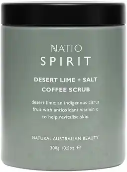 healthylife Natio Spirit Desert Lime + Salt Coffee Scrub offer