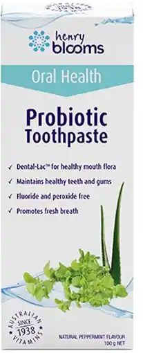 healthylife Henry Blooms Probiotic Toothpaste offer