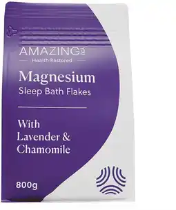healthylife Amazing Oils Magnesium Sleep Bath Flakes Lavender & Chamomile offer